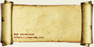 Simeon Bzenić vizit kartica